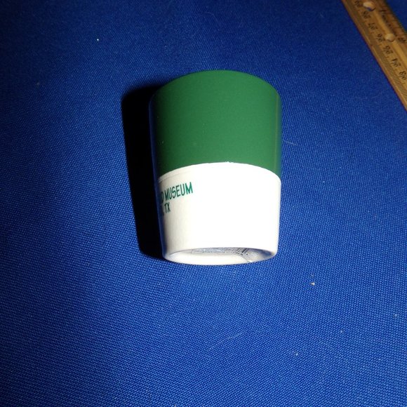 Vintage "Billy the Kid Museum" Shot Glass - Green & White Glass - Picture 3 of 8